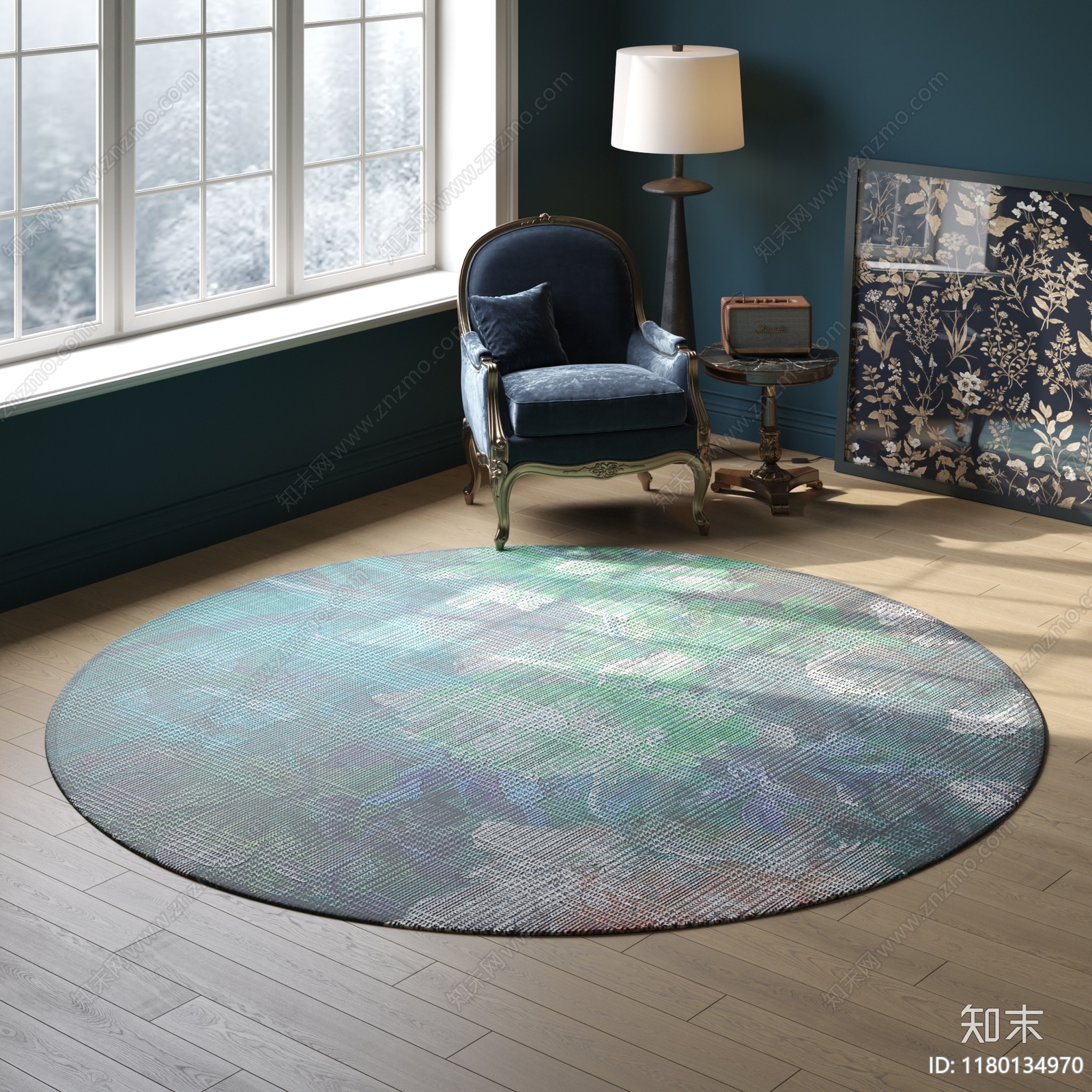 圆形花纹地毯贴图下载【ID:1180134970】