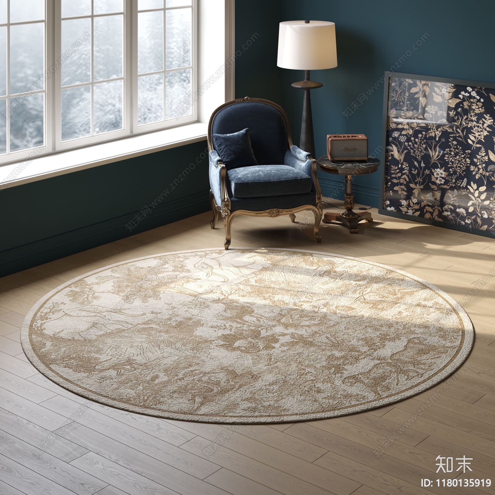 圆形花纹地毯贴图下载【ID:1180135919】