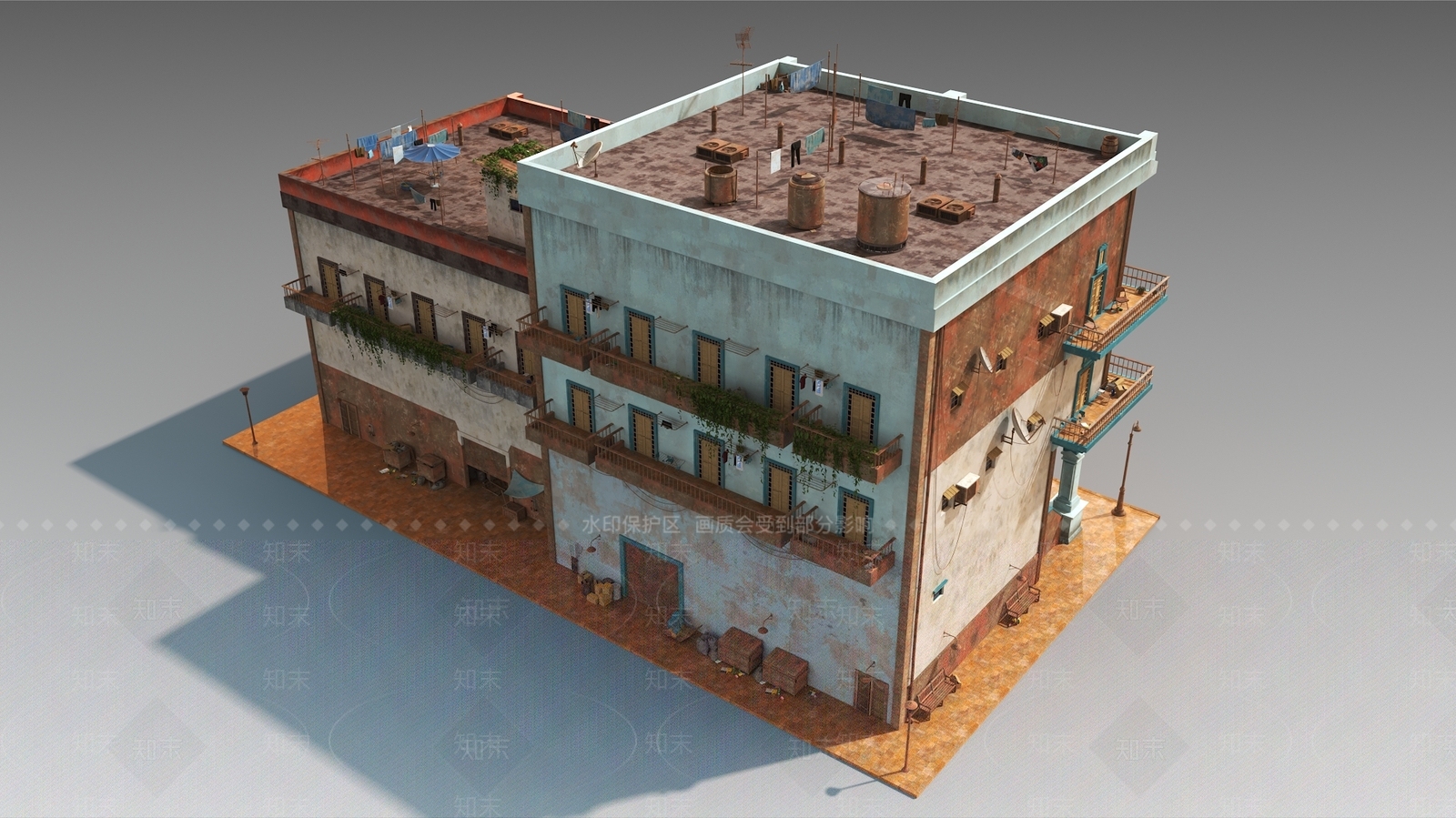 复古其他公共建筑3D模型下载【ID:1180149157】