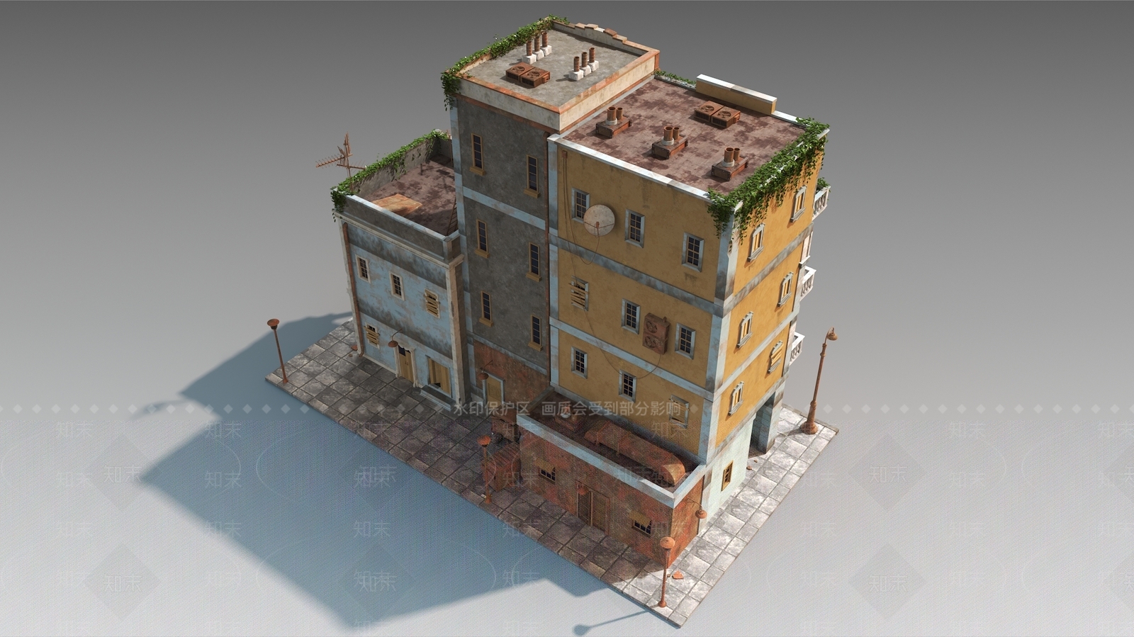 现代复古其他公共建筑3D模型下载【ID:1180149584】