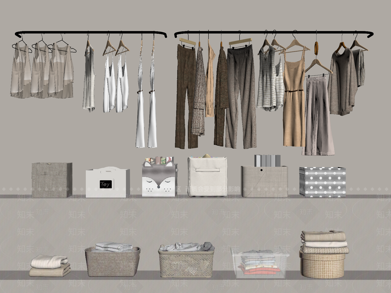 衣服SU模型下载【ID:1180150141】