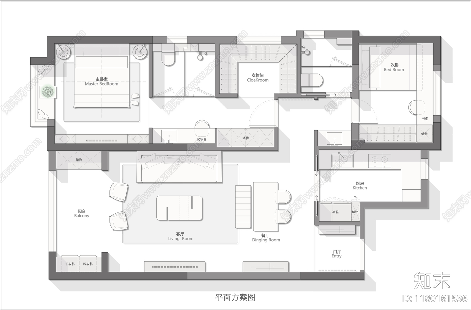 现代综合家具图库cad施工图下载【ID:1180161536】