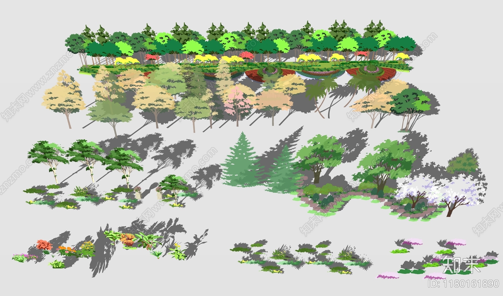 植物组合SU模型下载【ID:1180161890】