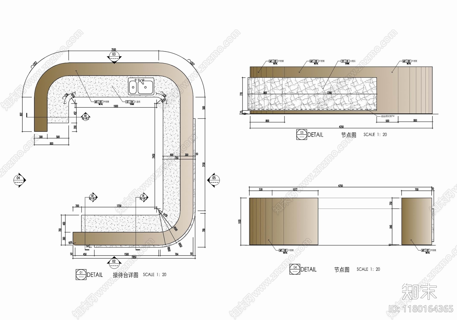 现代家具节点详图施工图下载【ID:1180164365】