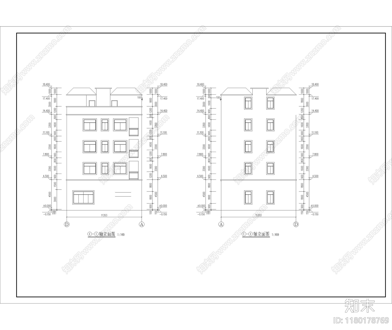 现代其他居住建筑cad施工图下载【ID:1180178769】