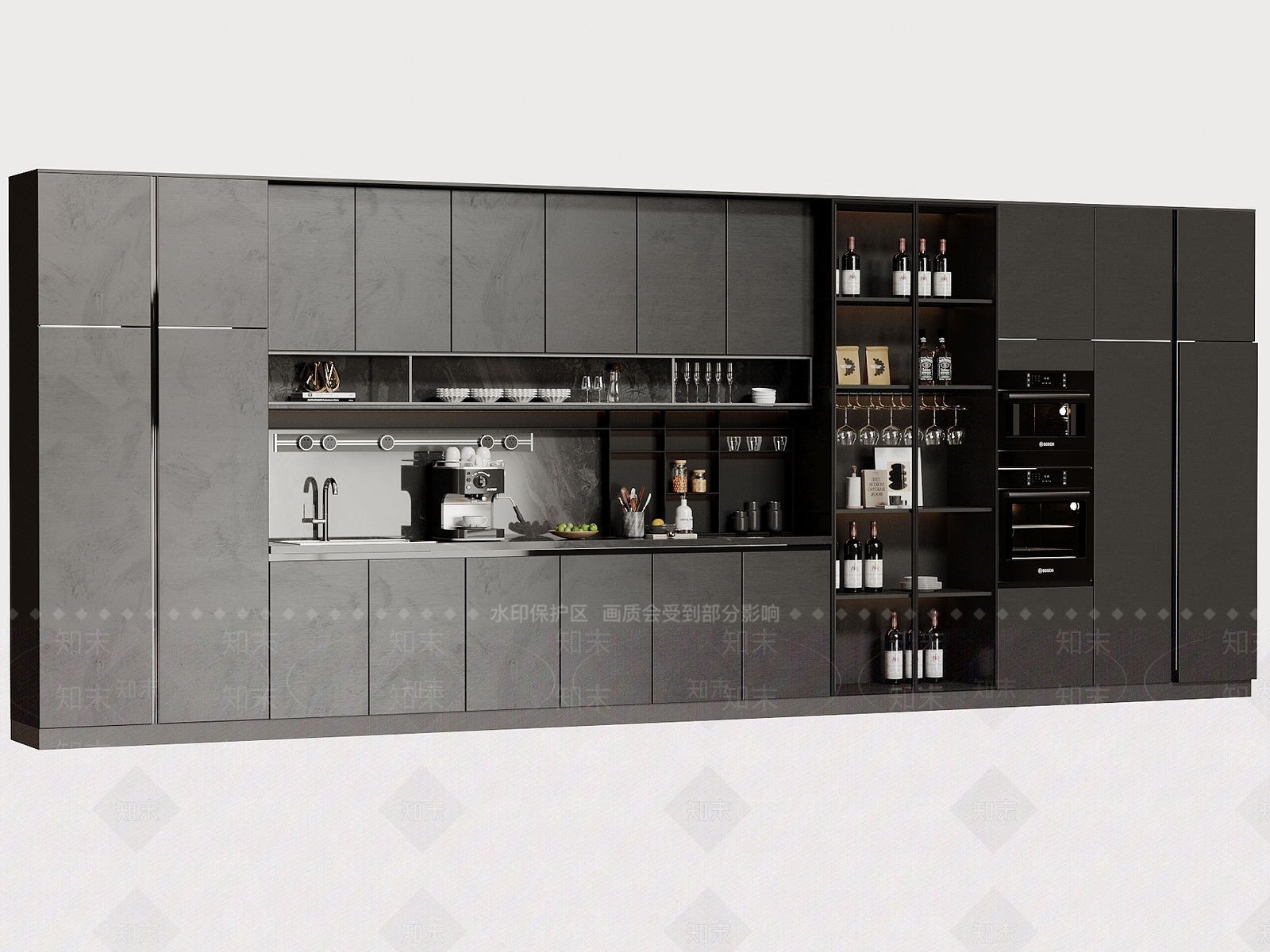 橱柜3D模型下载【ID:1180184226】