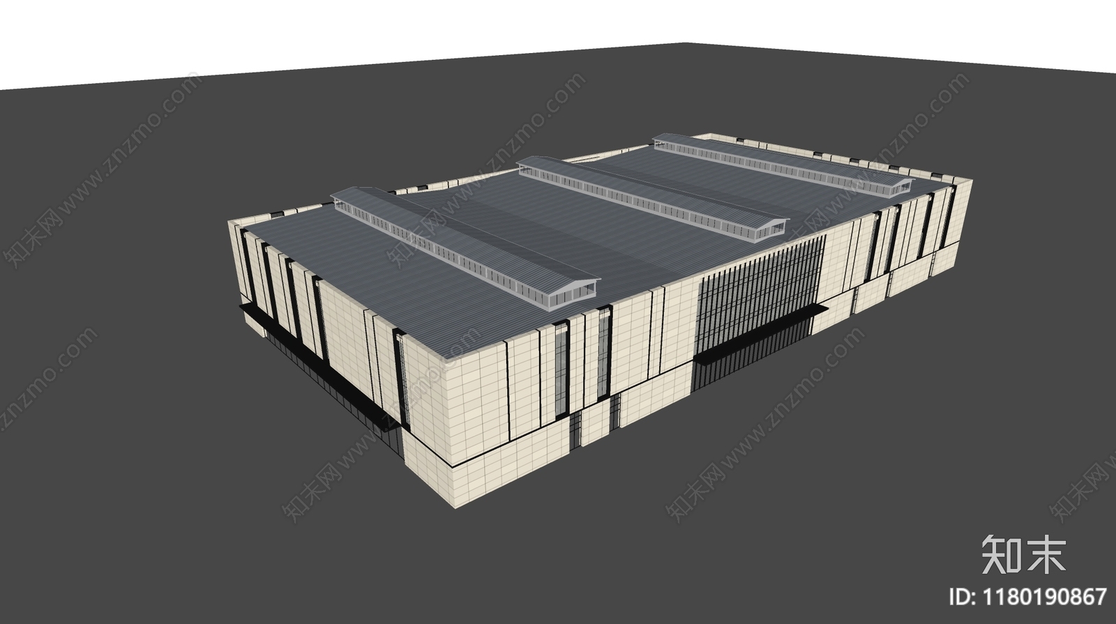 现代厂房SU模型下载【ID:1180190867】