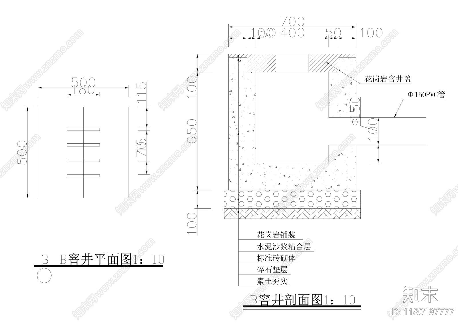 给排水节点详图cad施工图下载【ID:1180197777】