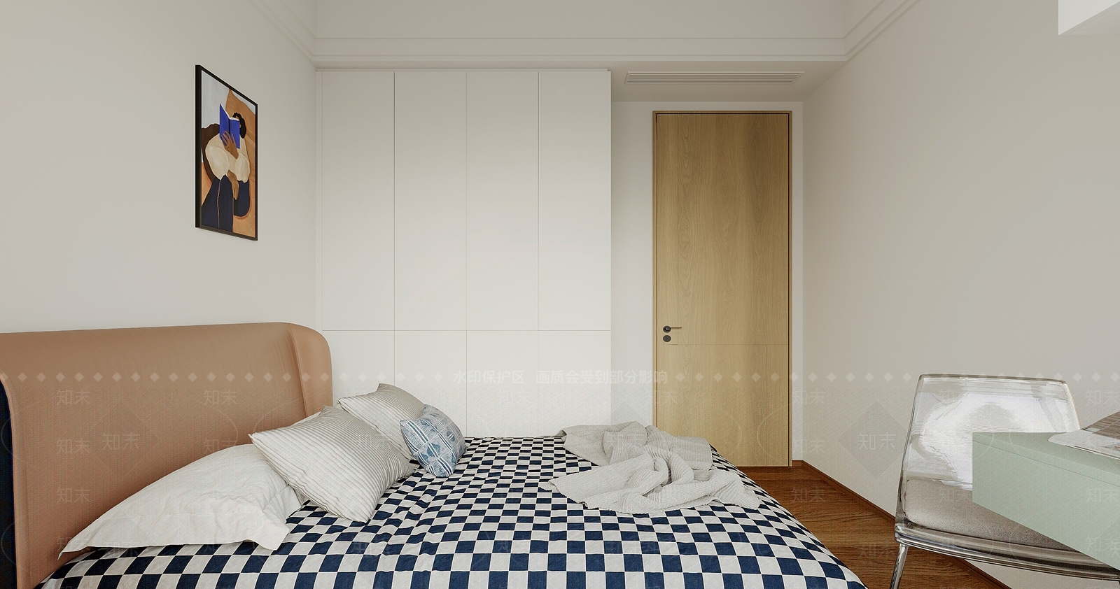 现代儿童房卧室3D模型下载【ID:1180199393】