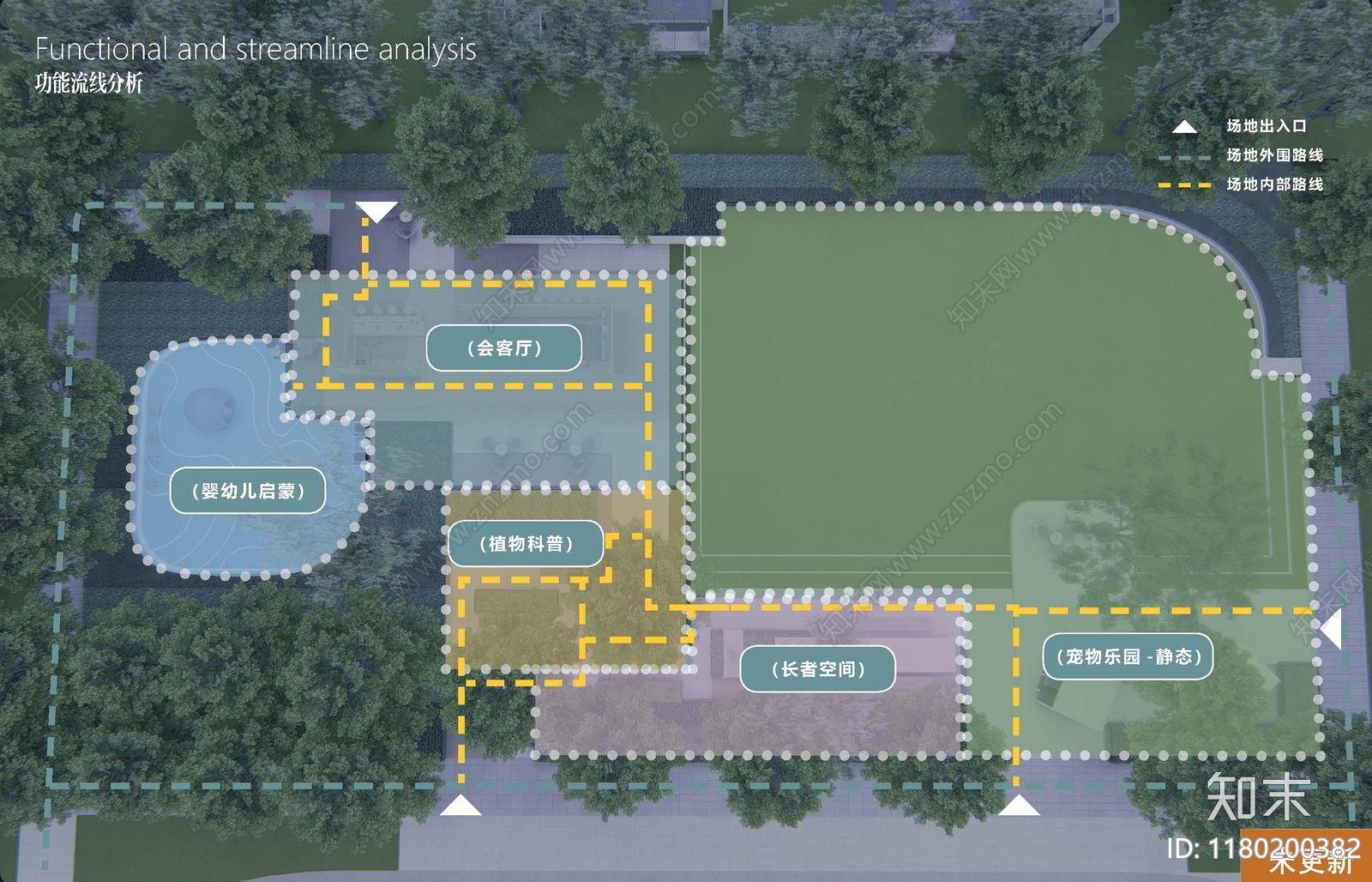 现代小区景观下载【ID:1180200382】