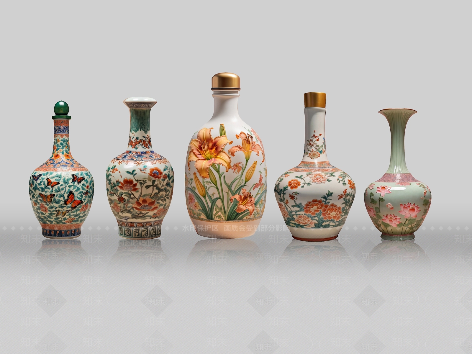 新中式中式花瓶3D模型下载【ID:1180222556】