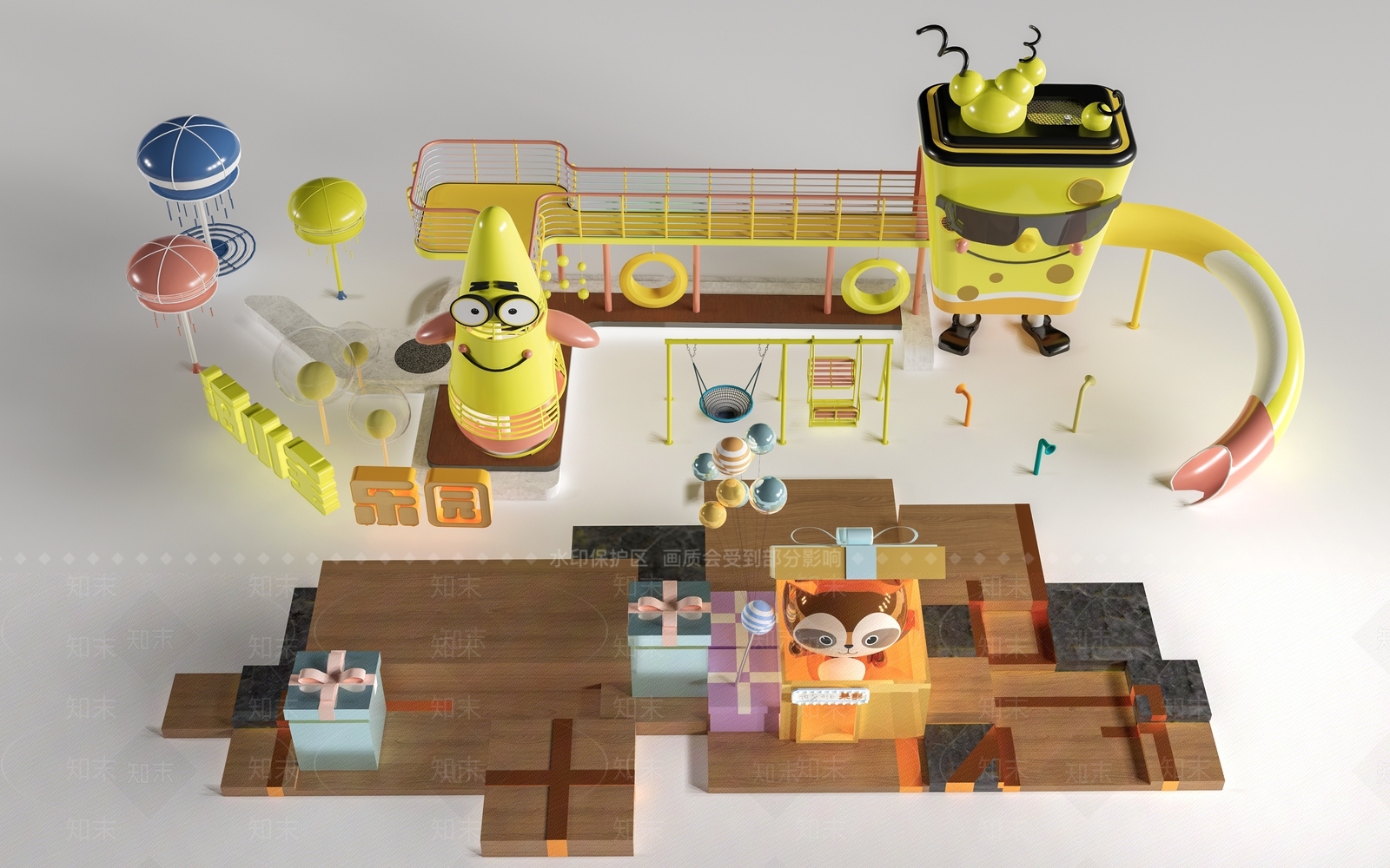 现代其他景观小品3D模型下载【ID:1180229788】