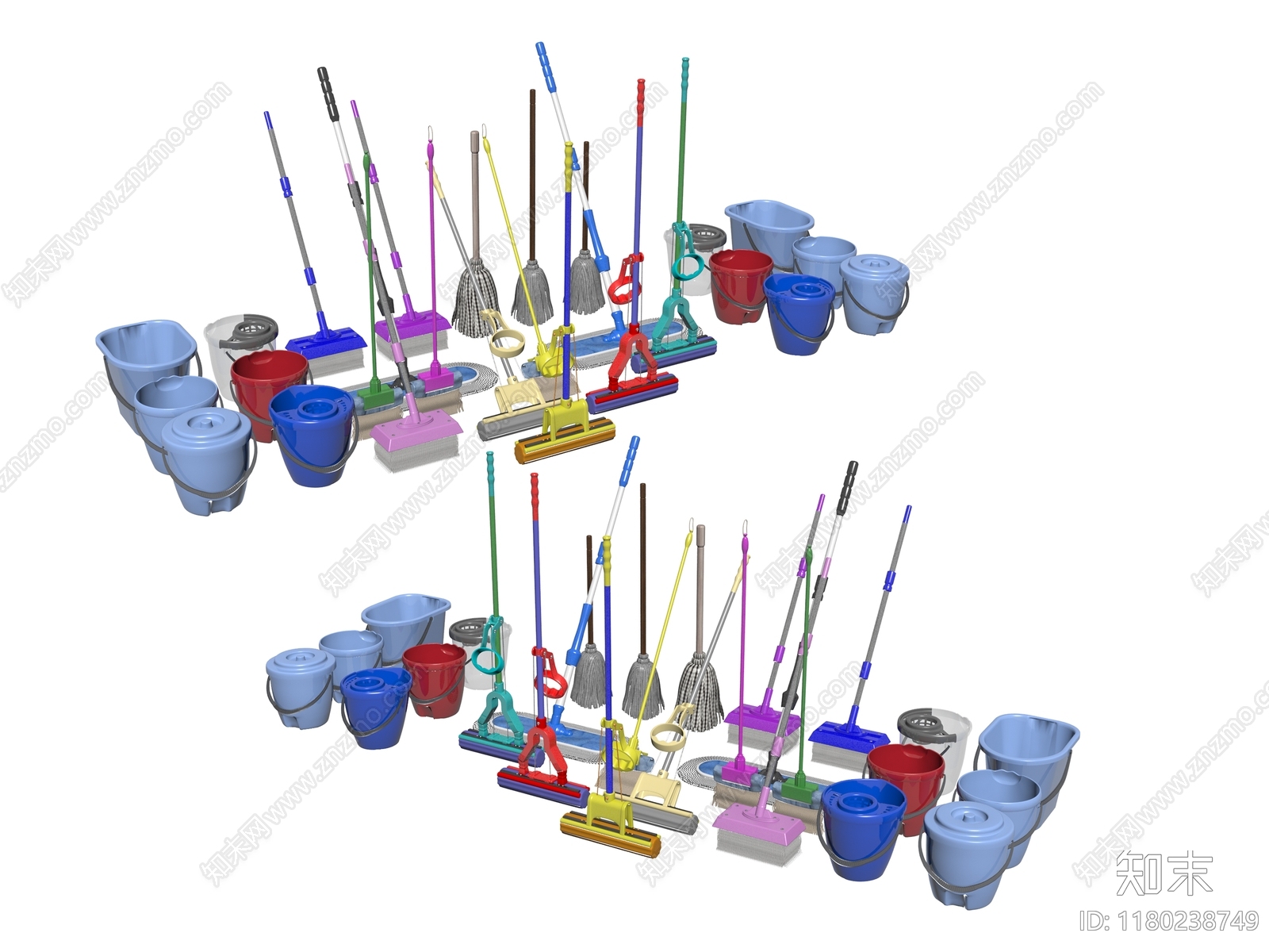 拖把池3D模型下载【ID:1180238749】