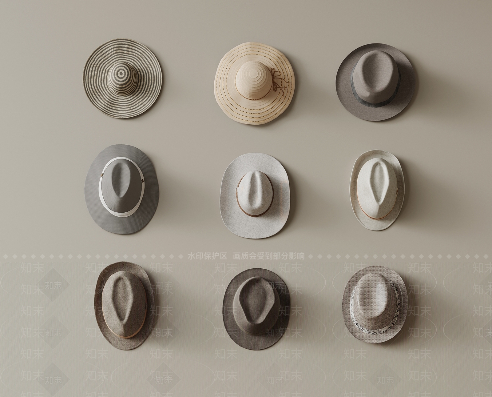 帽子3D模型下载【ID:1180252139】