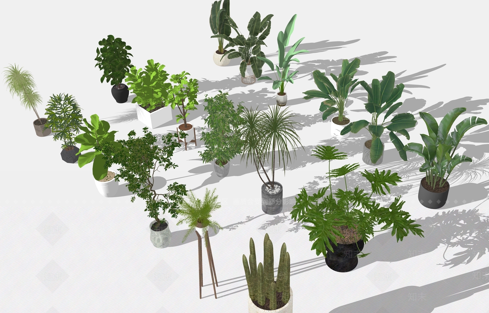 植物组合SU模型下载【ID:1180256946】