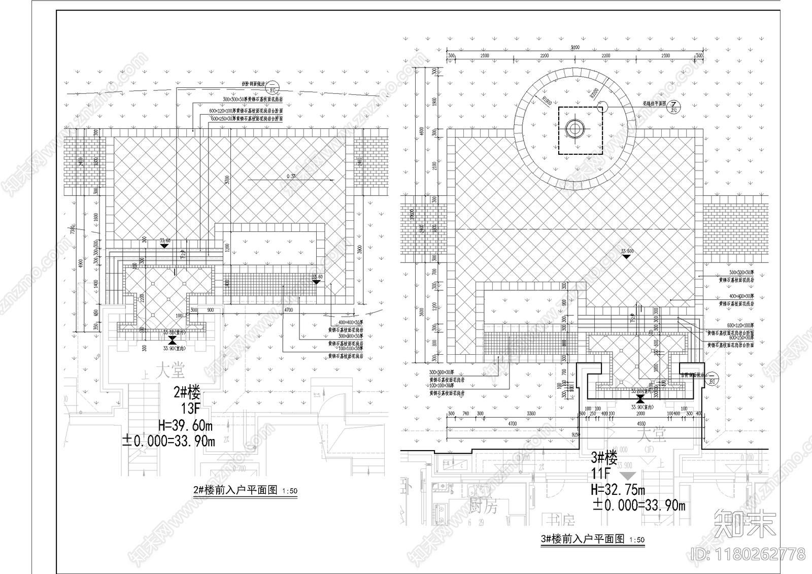 欧式小区景观cad施工图下载【ID:1180262778】