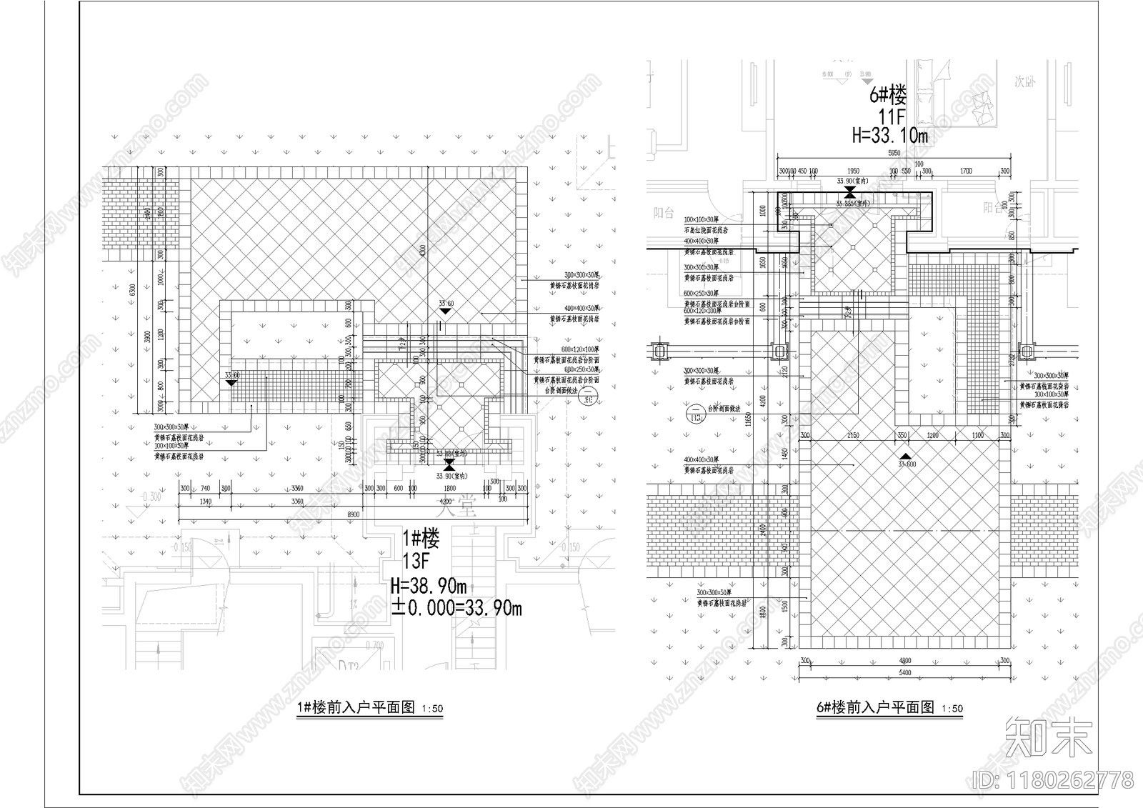 欧式小区景观cad施工图下载【ID:1180262778】