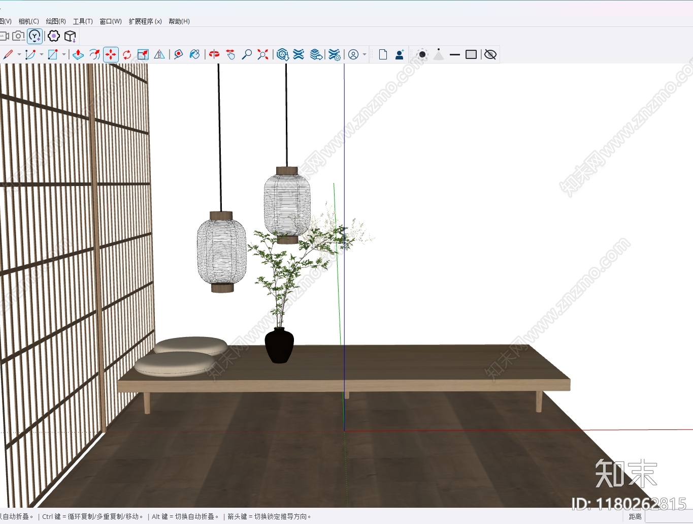 日式禅意灯笼SU模型下载【ID:1180262815】