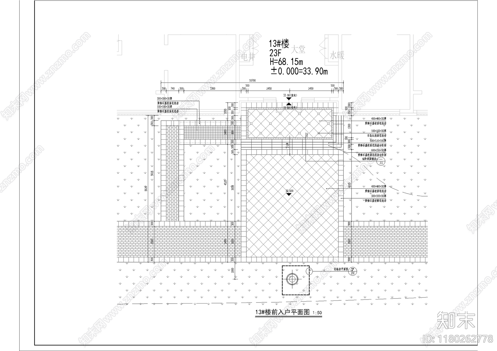 欧式小区景观cad施工图下载【ID:1180262778】