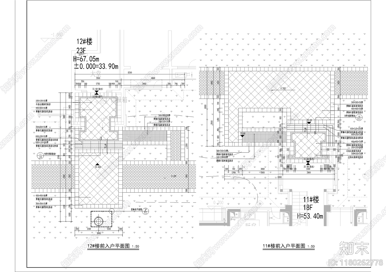 欧式小区景观cad施工图下载【ID:1180262778】