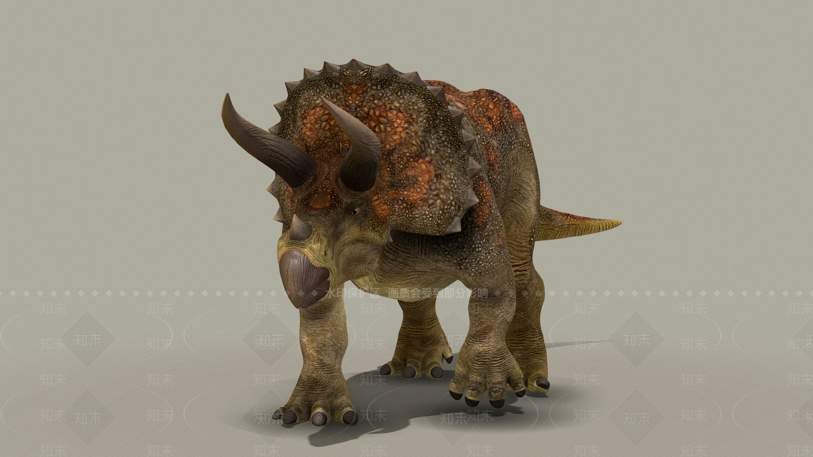爬行类动物3D模型下载【ID:1180263750】