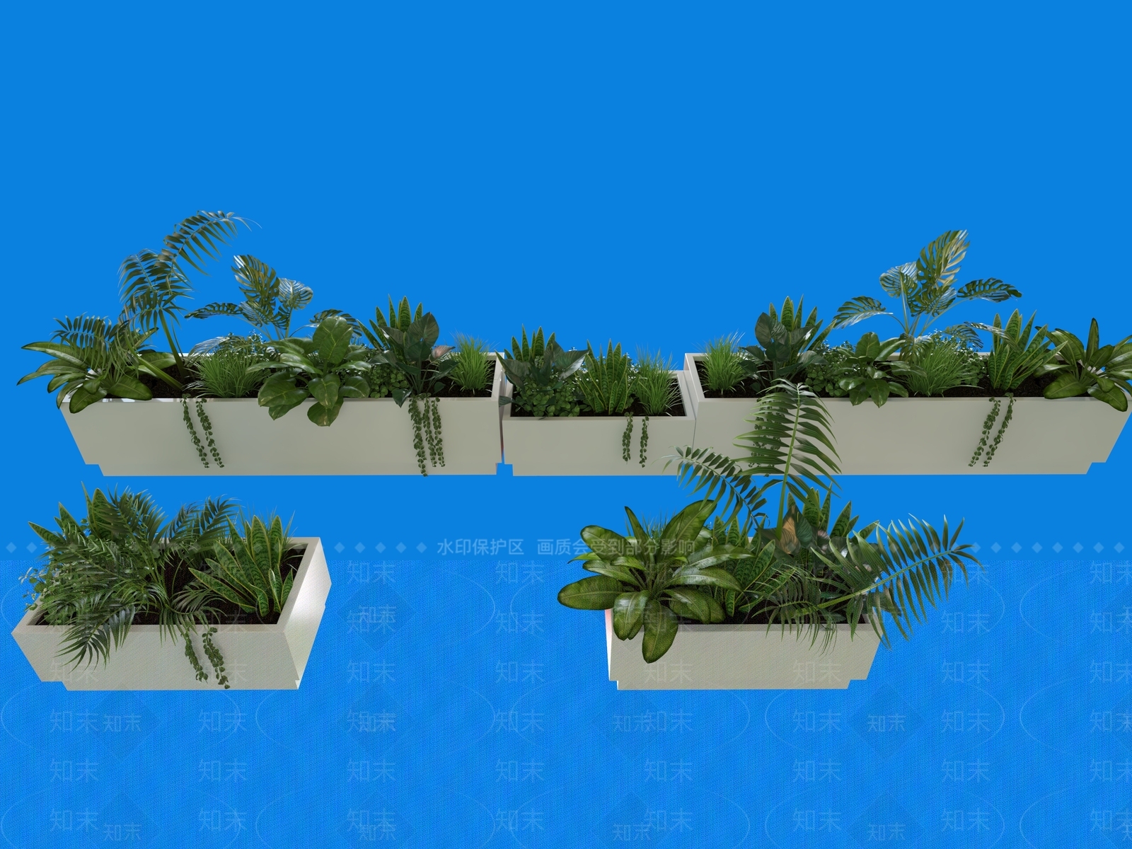 花坛3D模型下载【ID:1180264696】