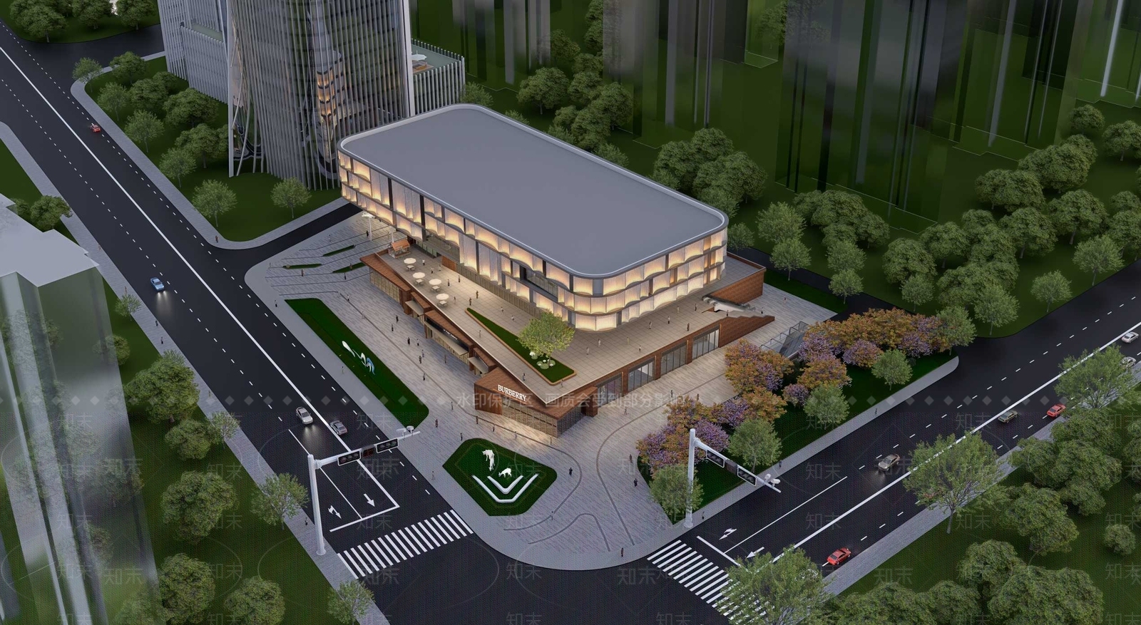 现代体育建筑SU模型下载【ID:1191174627】