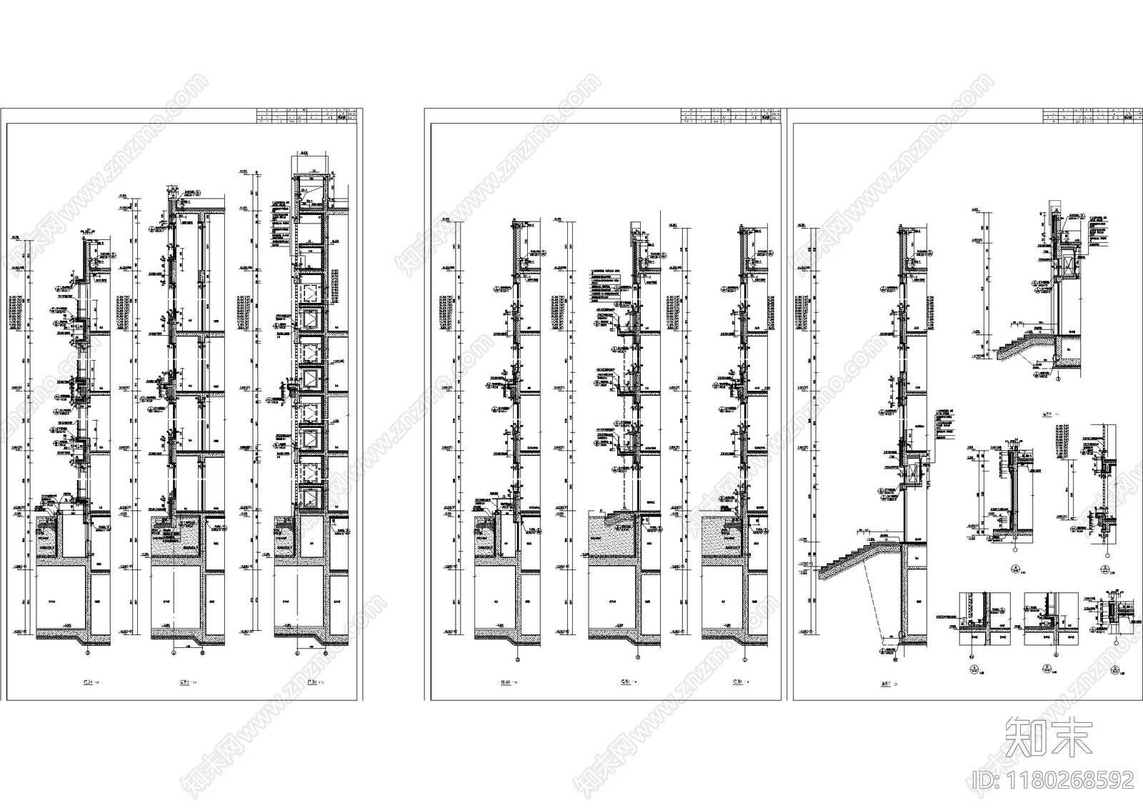 欧式住宅楼建筑施工图下载【ID:1180268592】