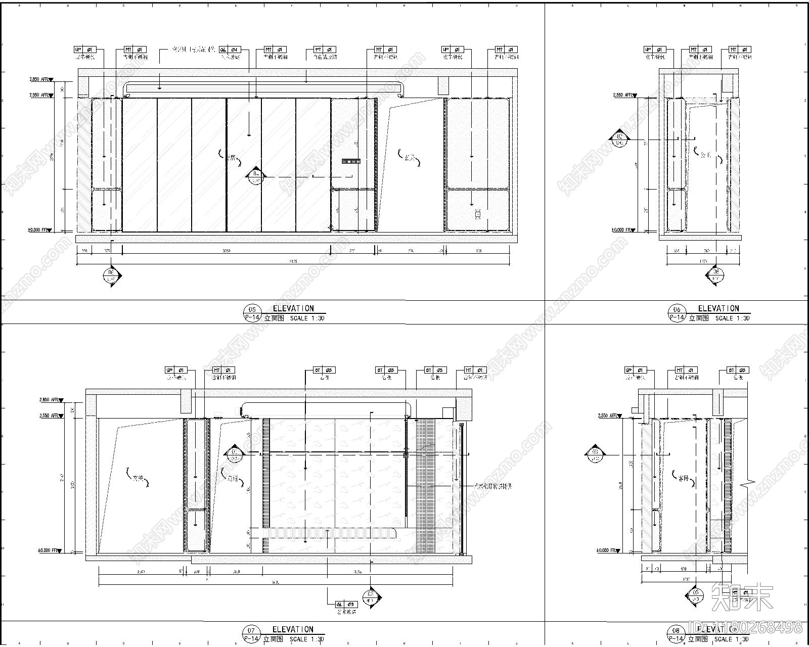 轻奢其他工装空间施工图下载【ID:1180268498】