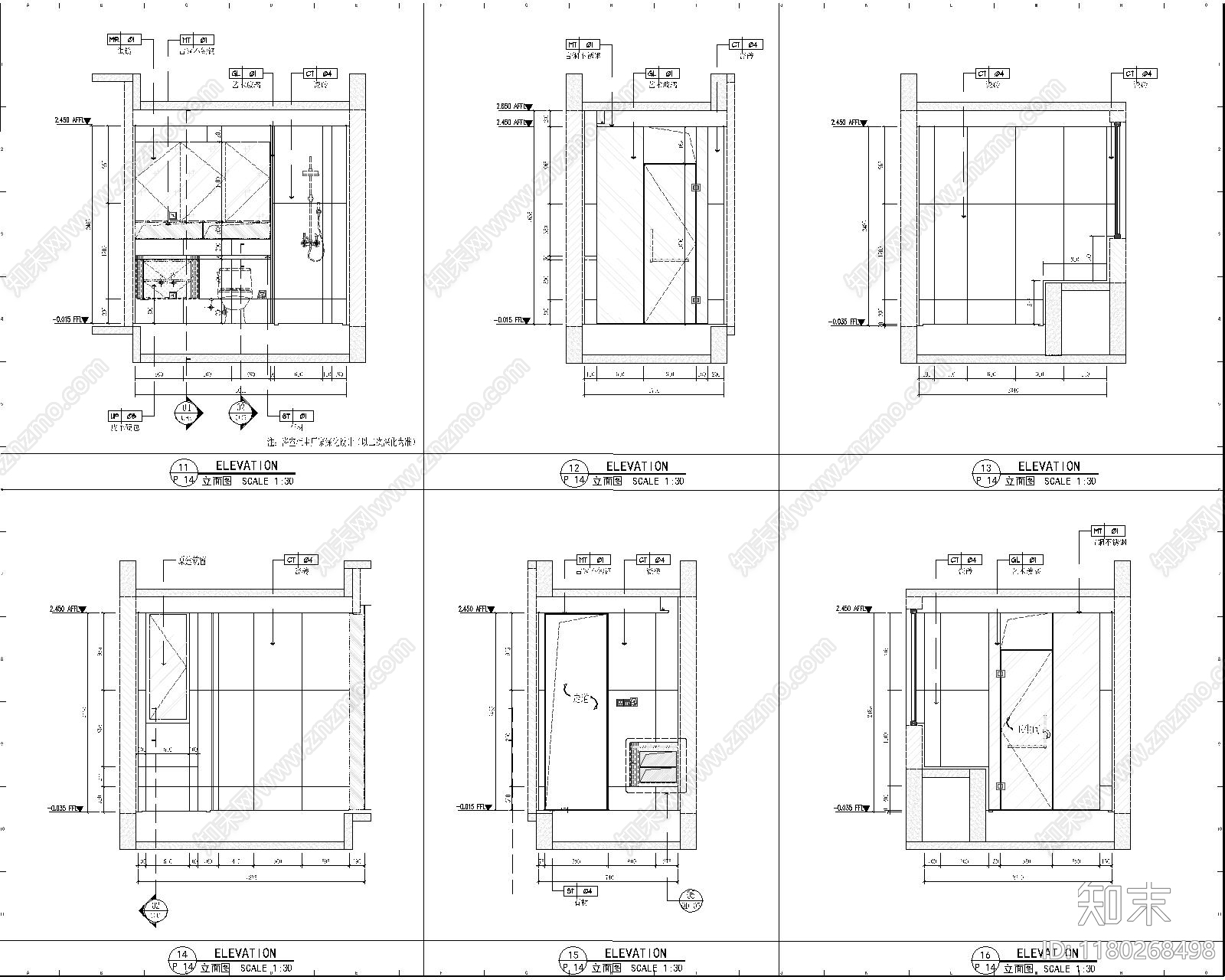 轻奢其他工装空间施工图下载【ID:1180268498】