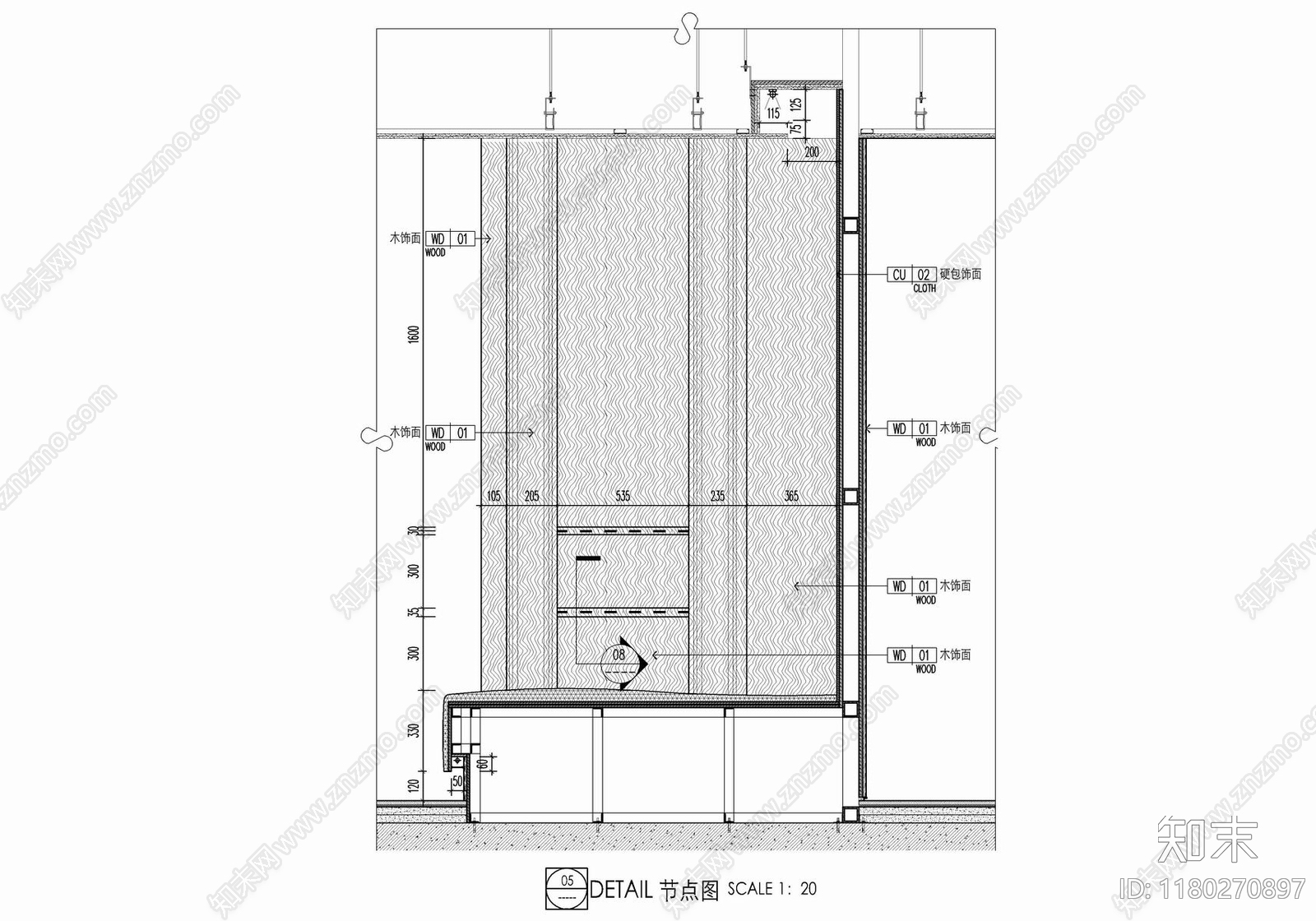 现代家具节点详图cad施工图下载【ID:1180270897】