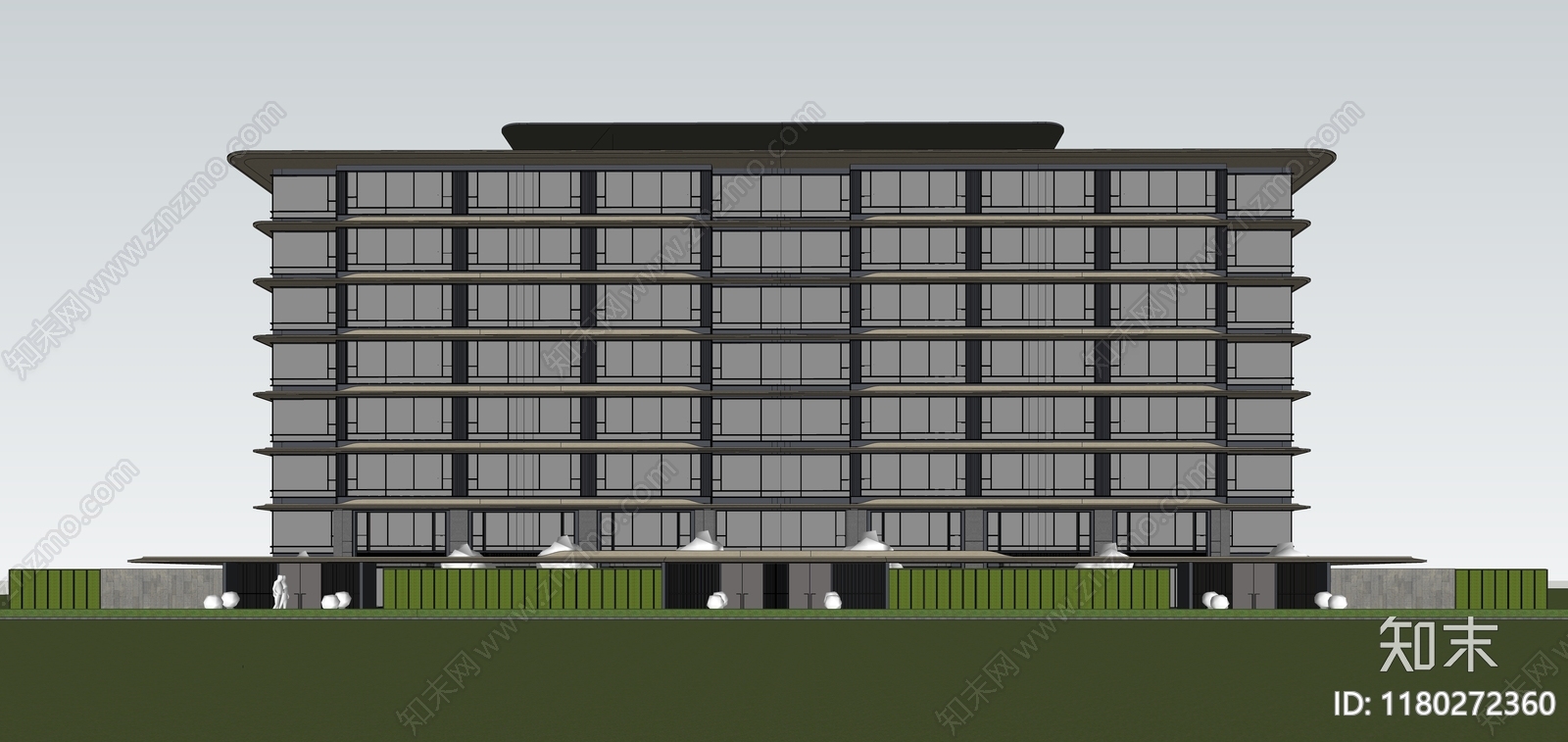 现代多层住宅SU模型下载【ID:1180272360】