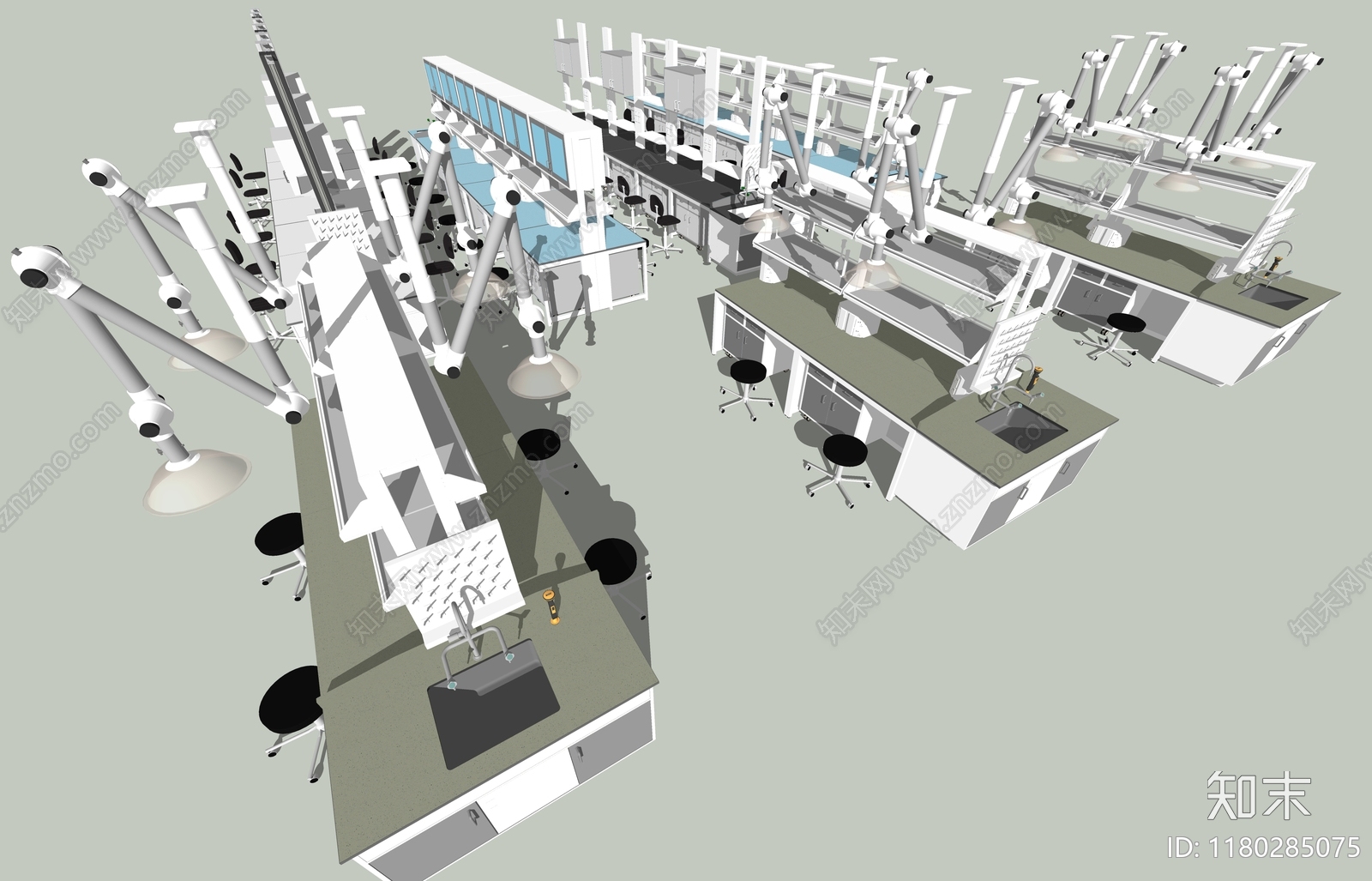 现代工业实验室SU模型下载【ID:1180285075】