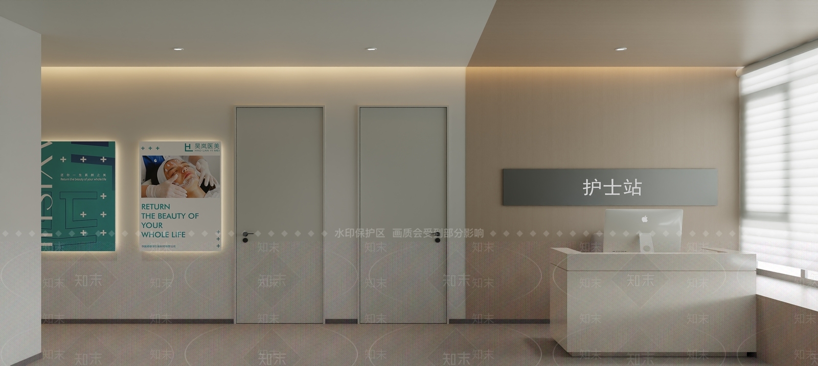 现代医院3D模型下载【ID:1180309315】