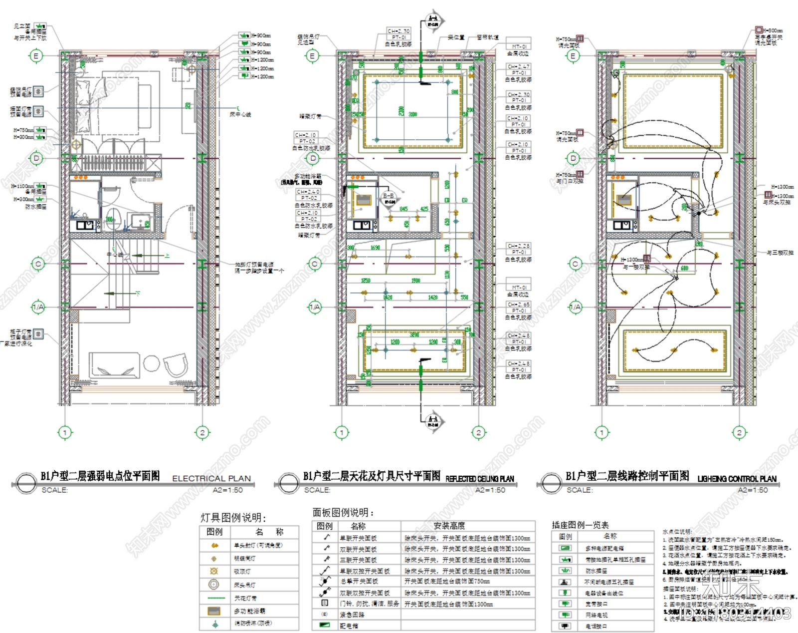 现代公寓cad施工图下载【ID:1180314403】