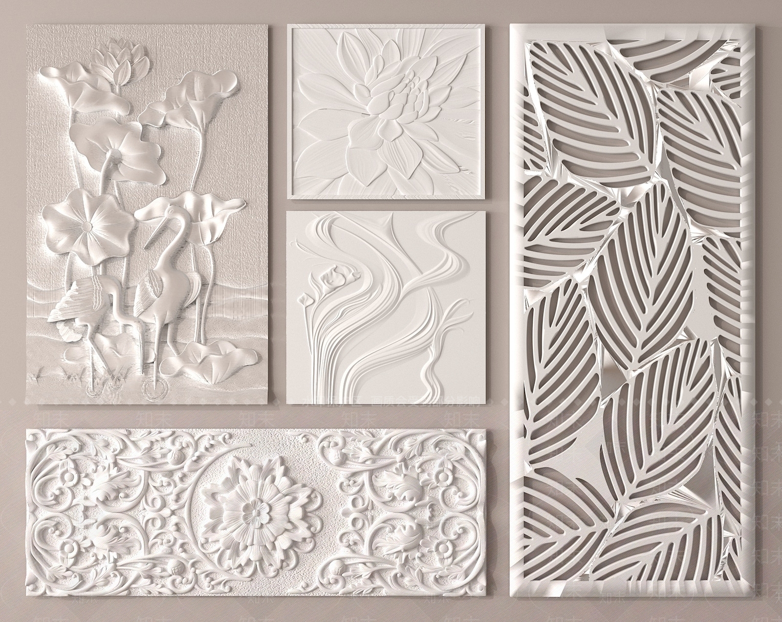 现代浮雕SU模型下载【ID:1180317898】