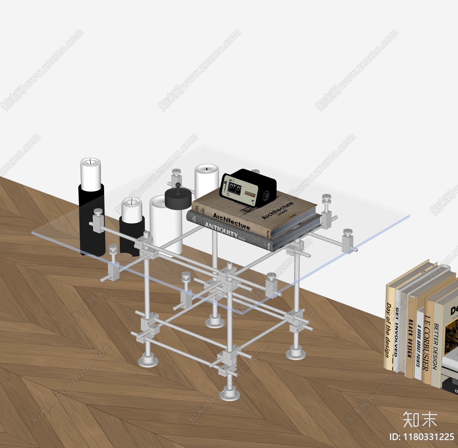 现代茶几SU模型下载【ID:1180331225】