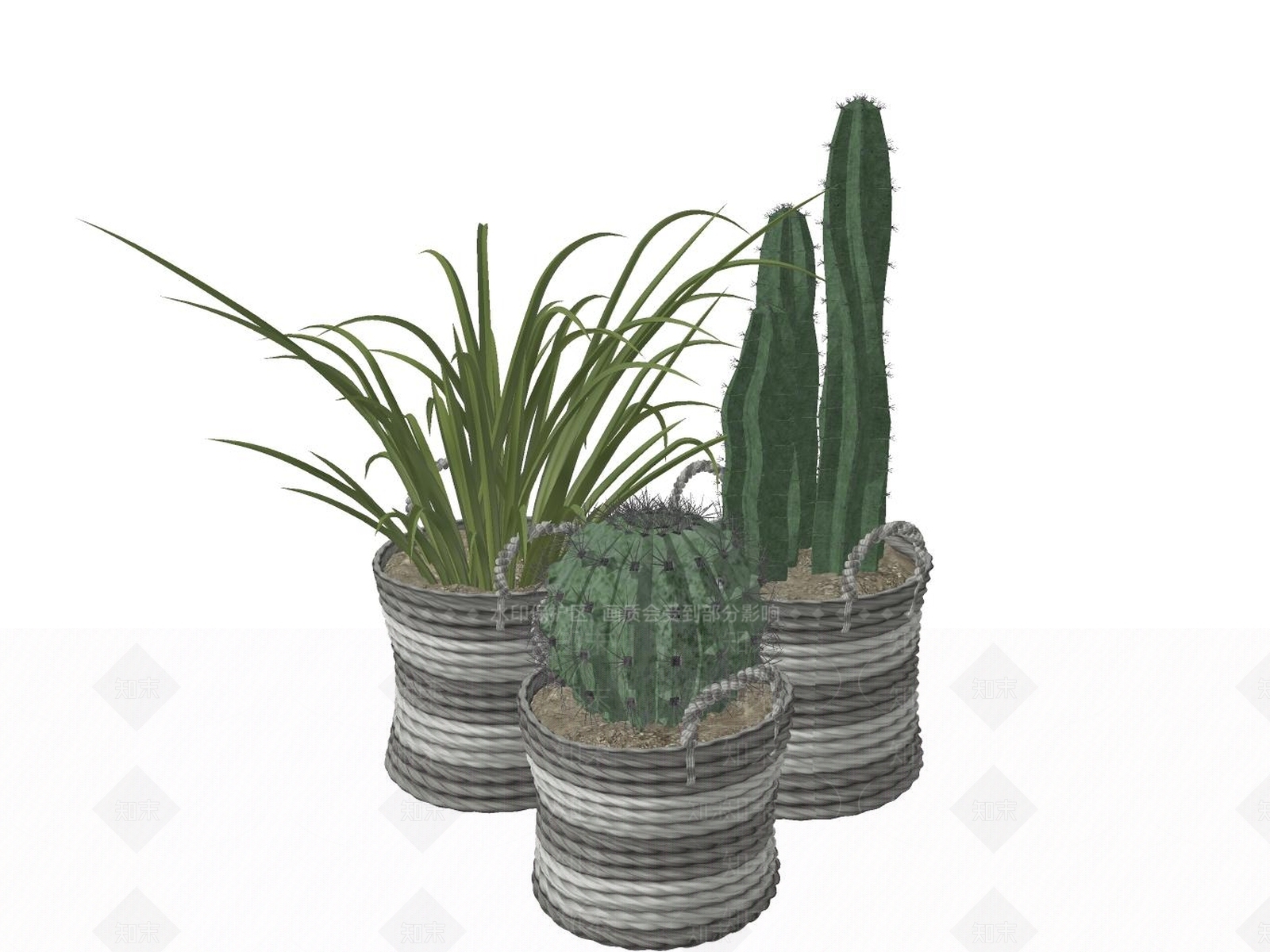 盆栽SU模型下载【ID:1180335079】