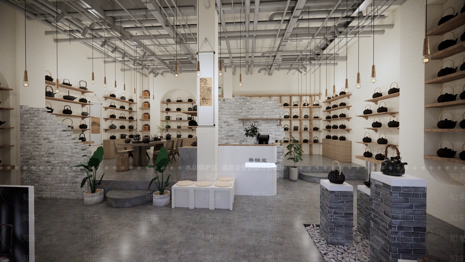 工业其他店铺SU模型下载【ID:1184566764】