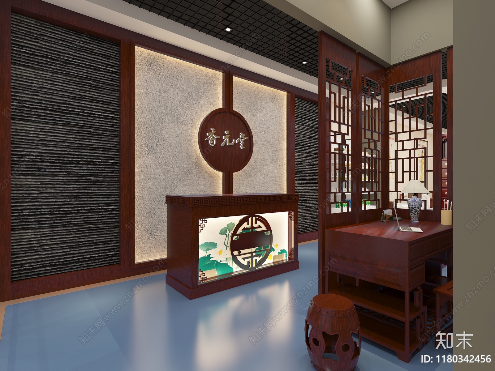 中式药店3D模型下载【ID:1180342456】