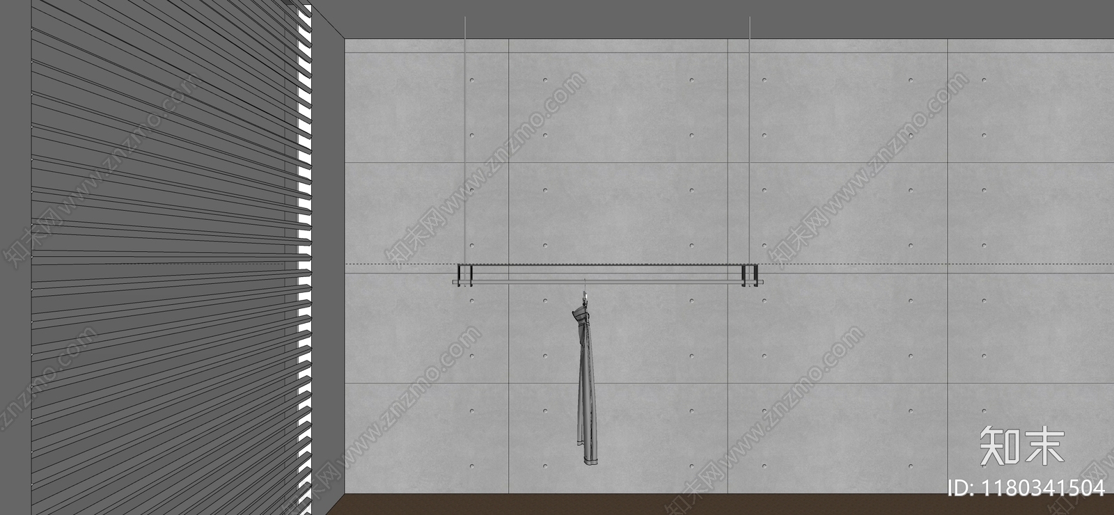 工业极简服装店SU模型下载【ID:1180341504】