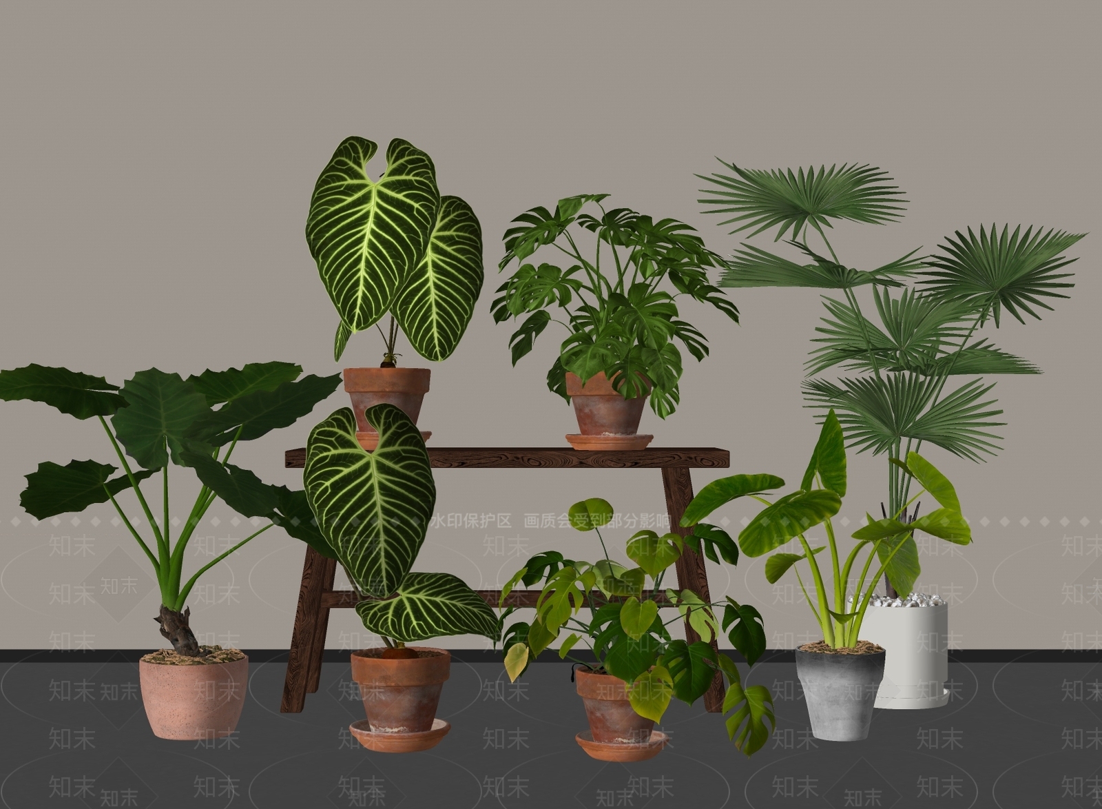 盆栽SU模型下载【ID:1180343003】