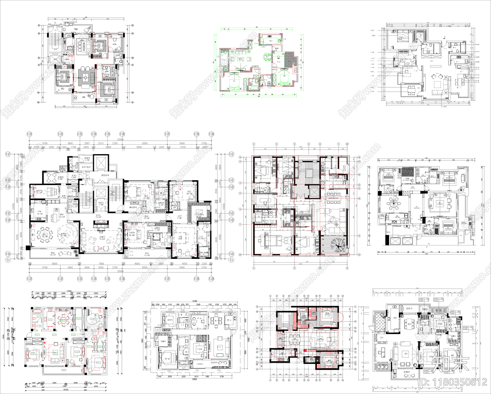 建筑平面图施工图下载【ID:1180350812】