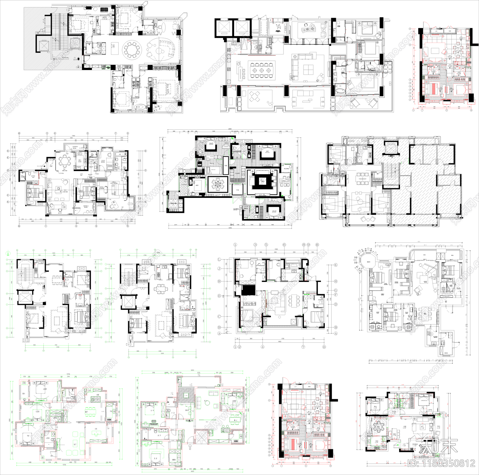 建筑平面图施工图下载【ID:1180350812】