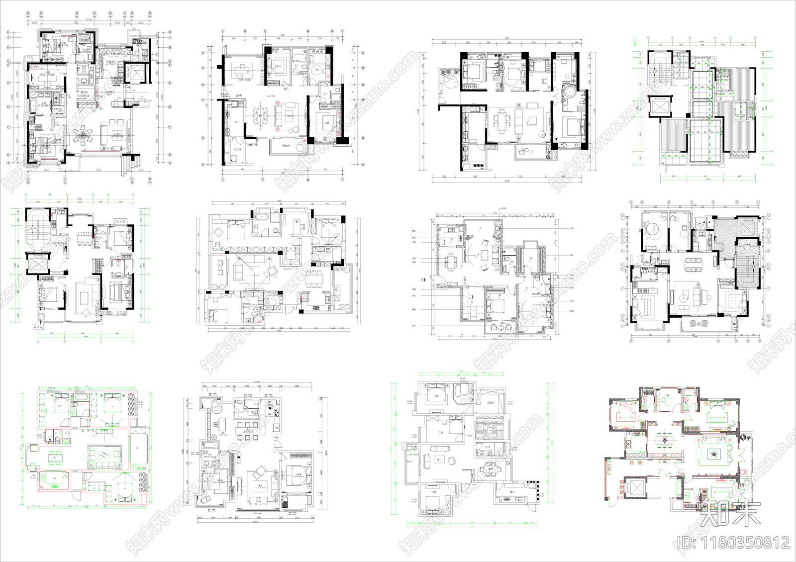 建筑平面图施工图下载【ID:1180350812】