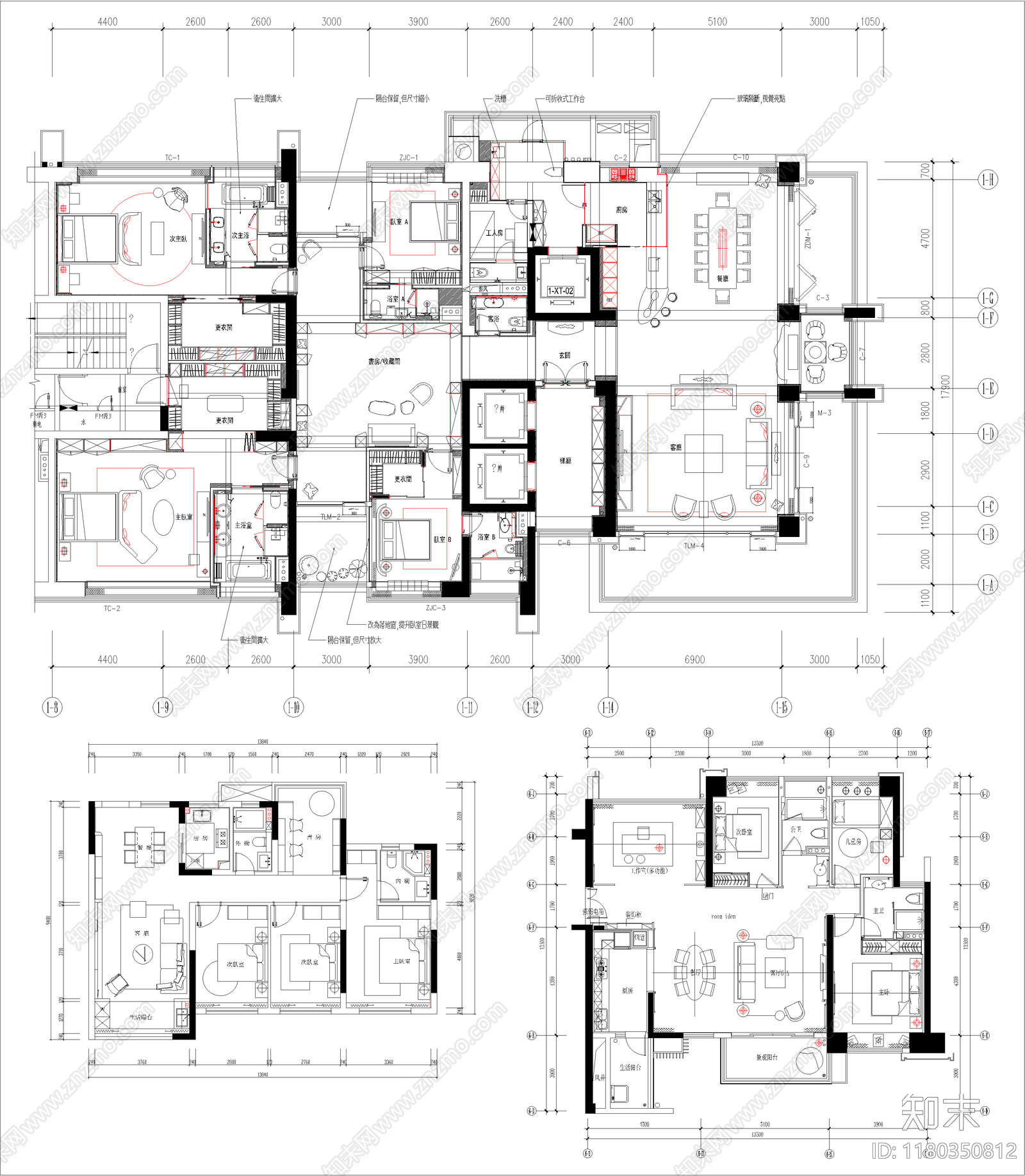 建筑平面图施工图下载【ID:1180350812】