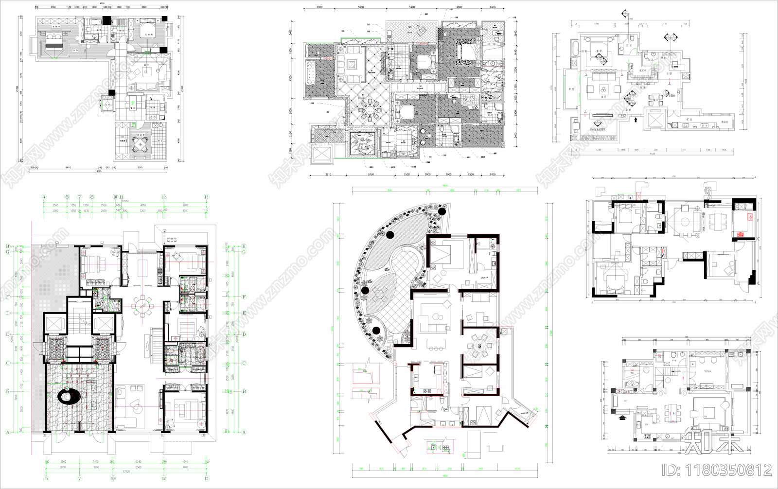 建筑平面图施工图下载【ID:1180350812】