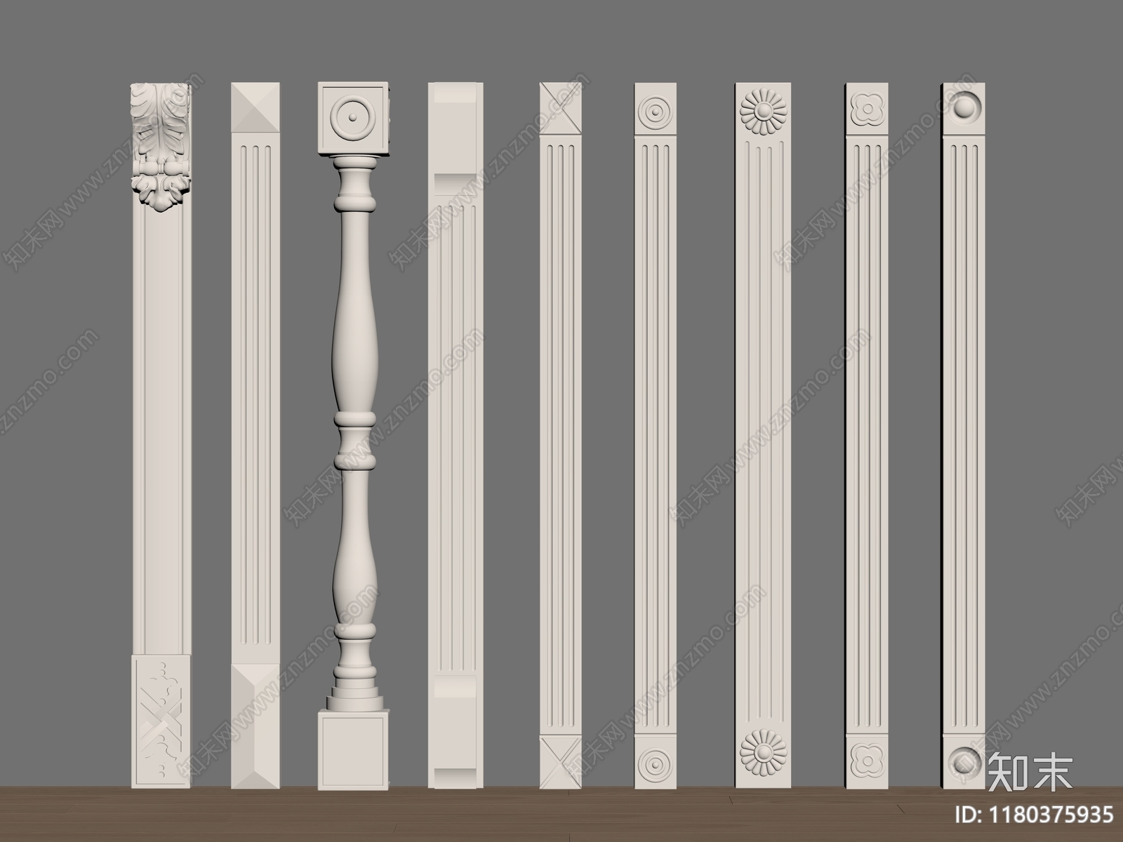欧式柱子SU模型下载【ID:1180375935】