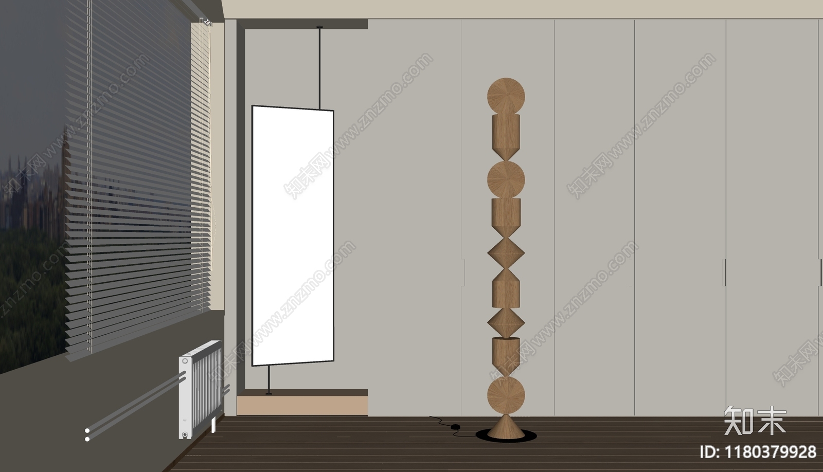 现代雕塑摆件SU模型下载【ID:1180379928】