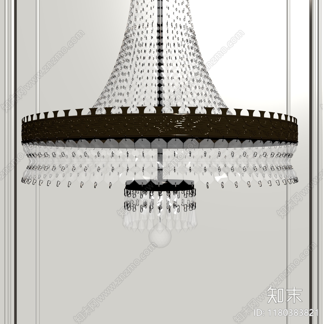 现代轻奢吊灯SU模型下载【ID:1180383821】